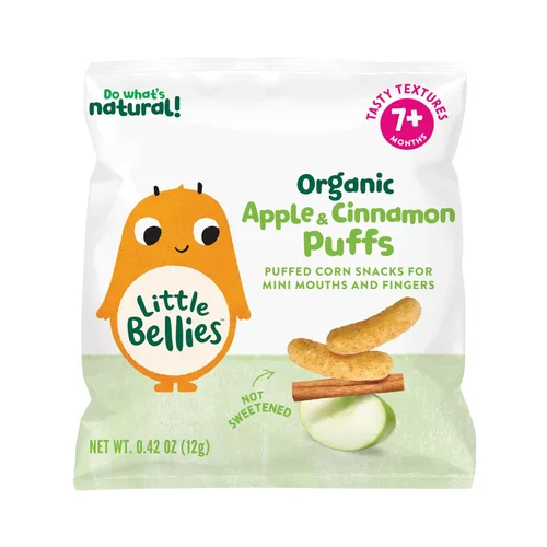 Miniatura 8 de Little Bellies Bocadillo orgánico de arándanos para bebés (paquete de 18 paquetes individuales de 0.42 onzas)