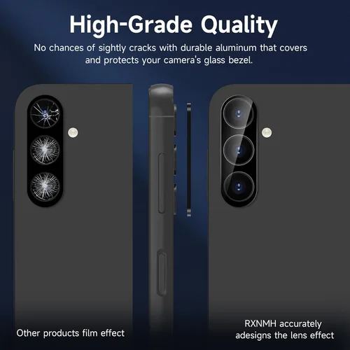 Miniatura 5 de Protector de pantalla para Samsung Galaxy A55/A35 5G, película de privacidad + vidrio templado para lente de cámara, paquete de 2, sin burbujas