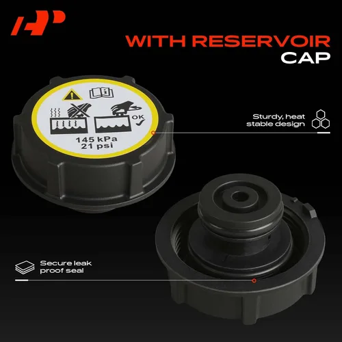 Miniatura 5 de A-Premium Tanque de depósito de desbordamiento de refrigerante [con tapa y sensor] compatible con Volvo S60 2011-2016, S80 2006-2015, XC60 2010-2016
