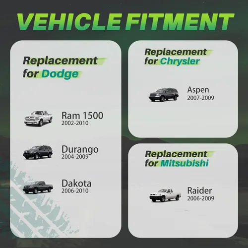 Miniatura 4 de AUTOPTIM Tuercas negras 9/16-18 – Reemplazo para Dodge Ram 1500 2002-2010, Dodge Durango 2004-2009, 20 piezas de altura de 1.54 pulgadas, hexagonal