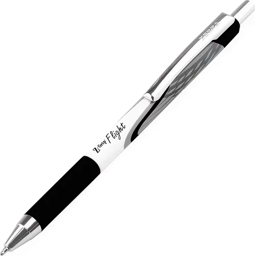 Miniatura 2 de Zebra Pen Bolígrafos clásicos Z-Grip Flight de punta gruesa de 0.047 in, paquete de 6 en embalaje de regalo (negro y morado)