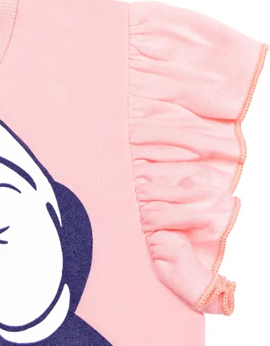 Miniatura 55 de Disney Minnie Mouse - Conjunto de camiseta floral arcoíris y pantalones cortos de cambray, tallas de bebé a niño grande (12 meses - 14-16)