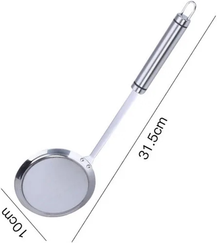 Miniatura 2 de Coladores de malla fina, SUS 304 de acero inoxidable de alta calidad, colador de alimentos de malla fina, colador de cocina, tamiz de mano, cuchara
