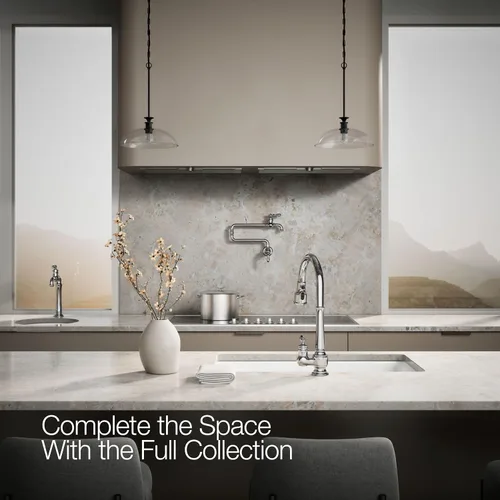 Miniatura 13 de Kohler k-99260 – 2BZ artefactos de un solo orificio fregadero de cocina llave con boquilla plegable de 17-5/8 pulgadas y 3 funciones de rociador