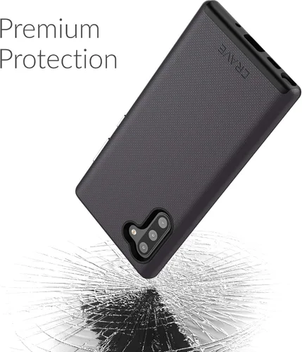 Miniatura 4 de Crave Para Galaxy Note 10 Caso, Funda De Doble Capa De Protección A Prueba De Golpes Para Samsung Galaxy Note 10 (6.3 Pulgadas) - Negro