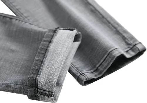 Miniatura 7 de QIMYUM Jeans ajustados para hombre, jeans ajustados rasgados para hombre, jeans de motociclista, elásticos, pantalones de mezclilla de Moto Cargo