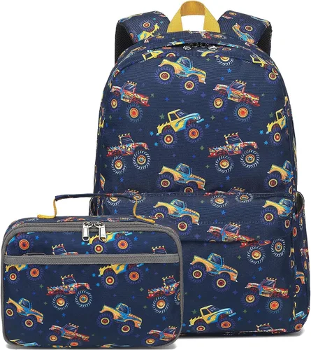 Miniatura 85 de CAMTOP - Conjunto de mochila y lonchera con estampados divertidos para niños de preescolar y primaria), Y0058-2