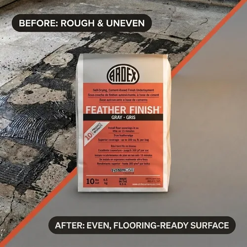 Miniatura 8 de Ardex Feather acabado secado automático Cemento Base Gris Pack de 4 bolsas 10 libras