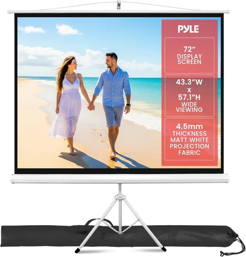 Miniatura 8 de Pyle PRJTP42 pantalla para proyector de 40", fácil de plegar y guardar, estilo trípode