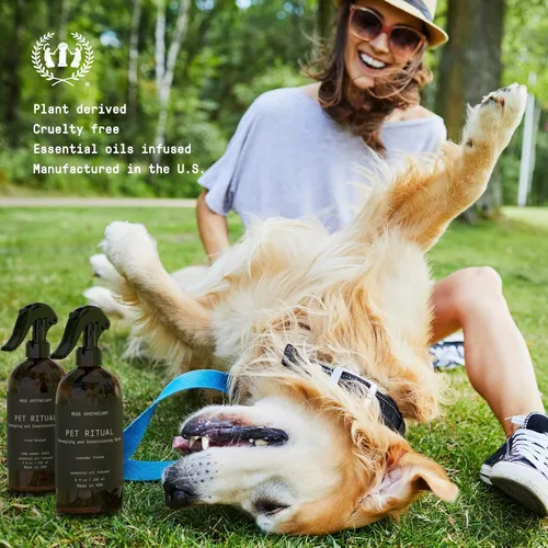 Miniatura 6 de Muse Apothecary Pet Ritual - Aerosol desenredante para perros y gatos, espray desenredante para mascotas, acondicionador desenredante en aerosol
