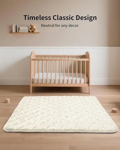 Miniatura 8 de Fortella Alfombra de Juego para Bebé para Corralito y Suelo, 47"x47" Alfombrillas de Juego Plegables de Espuma Acolchada para Bebés, Niños Pequeños
