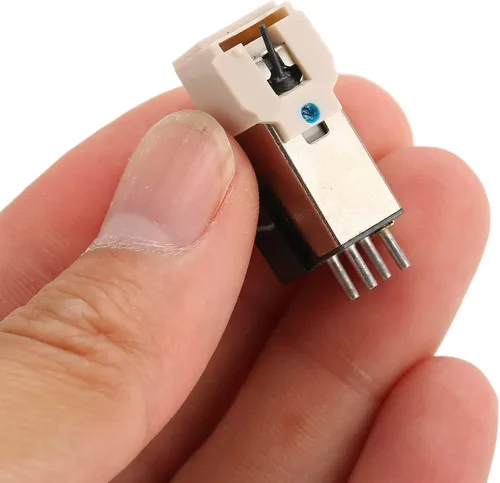 Miniatura 6 de Aguja del tocadiscos,Reemplazo de cartucho magnético alto,Aguja de reproductor de discos estéreo, Cabeza magnética para cartucho de tocadiscos