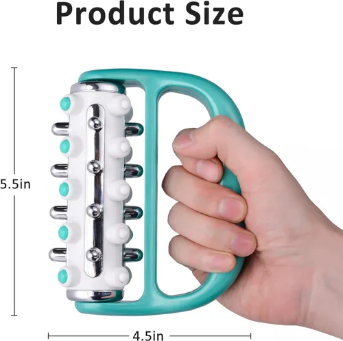Miniatura 7 de Coolife Fascia Rodillo de masaje muscular liberador y eliminador de celulitis, mini punto de activación, herramienta de masajeador de terapia