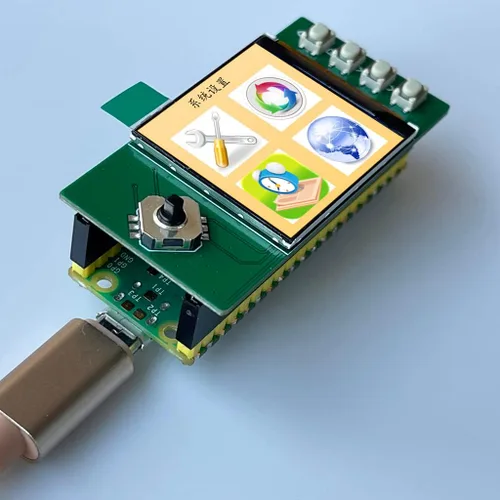 Miniatura 3 de Raspberry Pi Pico Flexible Microcontrolador Board con 1.3inch LCD Display Module 240×240 Resolución IPS Pantalla (pi Pico Board)