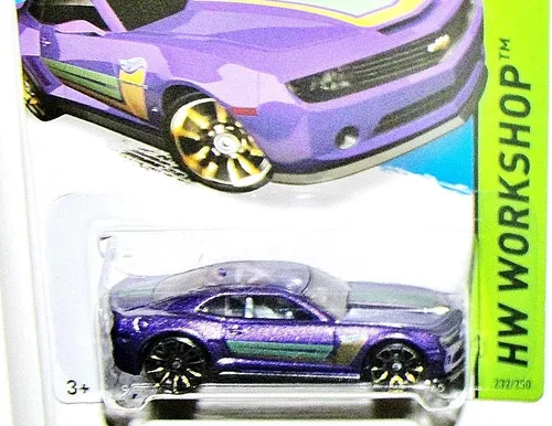 Miniatura 3 de Hot Wheels, 2015 HW Workshop, '13 Hot Wheels Chevy Camaro Edición Especial [Púrpura] 232/250