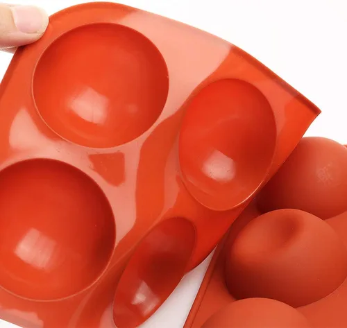 Miniatura 2 de homEdge Molde de silicona semiesfera, 4 paquetes de moldes para hornear para hacer bombas de chocolate caliente, pasteles, gelatina, mousse