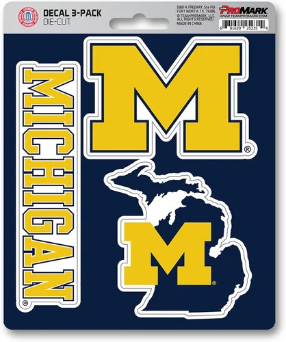 Miniatura 7 de FANMATS NCAA Unisex NCAA 3 Piece Decal Set