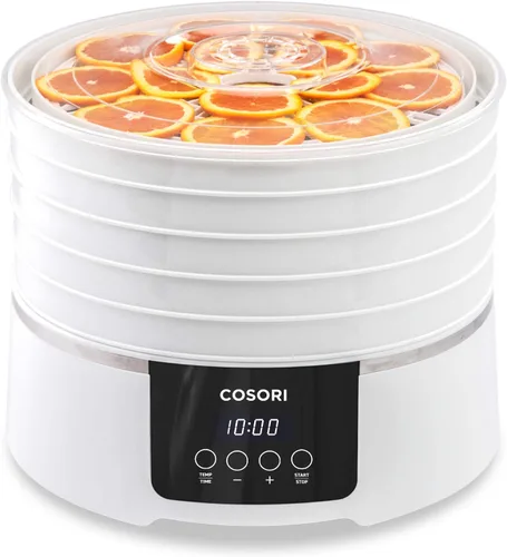 Miniatura 7 de COSORI Máquina deshidratadora de alimentos para carne seca, 5 bandejas con control de temperatura de 165 °F y temporizador de 48 horas, secadora