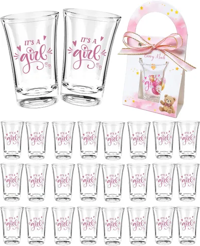 Miniatura 9 de Regalitos para Baby Shower para Invitados - 50 Juegos Temática de Mariposa Baby Shower una Pequeña Mariposa Está en Camino Vasos de Chupito y Cajas