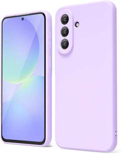 Miniatura 290 de oakxco Funda para teléfono Samsung Galaxy A12 con agarre de silicona líquida, linda delgada fina suave cubierta de gel de goma TPU lisa para mujeres
