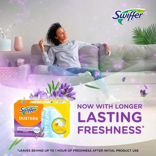 Miniatura 4 de Swiffer Dusters - Recambios de plumero multisuperficie, aroma a lavanda, 10
