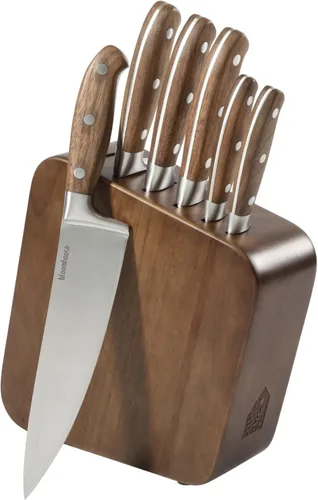 Miniatura 9 de Bloomhouse - Dos veces Oprah's Favorite Things Ganador - Cuchillo de cocina de 5 pulgadas con hoja de acero inoxidable alemán con mango de madera