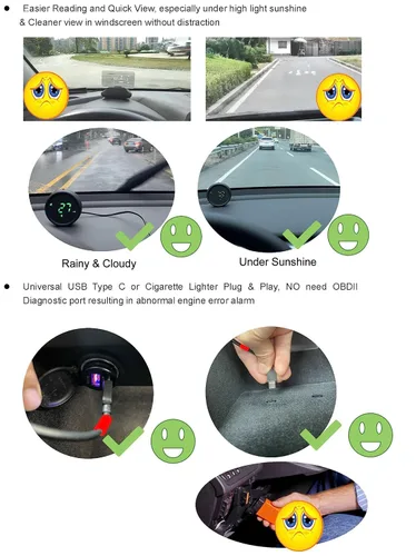 Miniatura 3 de ELING Pantalla frontal de 2-3/4 pulgadas, velocímetro GPS de 0-299 KM/H MPH, kit de módulo GPS inercial integrado con brújula y alarma de Negro