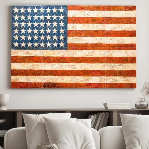 JBER Paneles acústicos artísticos, paneles acústicos de 48 x 32 pulgadas, arte de pared que absorbe el sonido, paneles acústicos decorativos, bandera