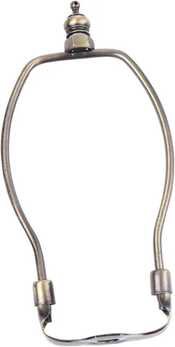OSALADI Soporte de lámpara de cuerno Soporte de arpa para lámparas de mesa y de pie, fácil instalación, accesorio de iluminación decorativa, acabado
