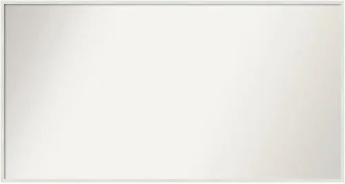 Miniatura 1098 de Amanti Art Espejo de baño blanco para sobre el fregadero, 32 x 45 pulgadas, espejo de tocador rectangular blanco esbelto, marco de madera moderno