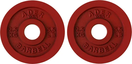 Miniatura 7 de Ader Precision Color Metal Olympic Kilo Gram Placas 6 PRS Color 55.1 lbs