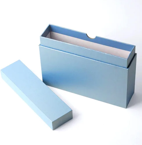 Miniatura 4 de Cajas de fotos de cartón para fotos de 5 x 7 pulgadas, juego de cajas de almacenamiento de fotos familiares, caja de álbum de fotos, caja de Blue2