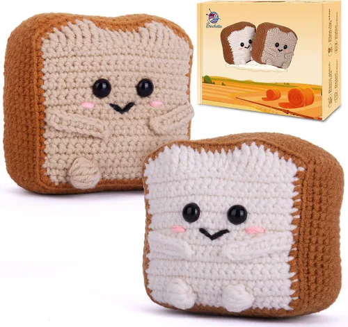 Miniatura 8 de Crochetta Kit de ganchillo para principiantes, kit de animales de ganchillo Amigurumi con tutoriales en video paso a paso, paquete de inicio