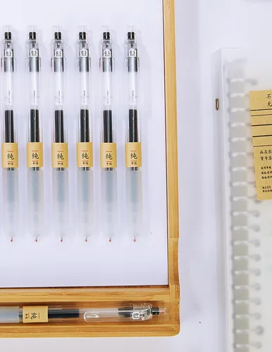 Miniatura 3 de 6 bolígrafos de tinta de gel, bolígrafos retráctiles, punta fina de 0.020 in, bolígrafos de gel negro, estilo japonés, escritura suave