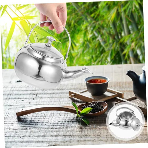 Miniatura 7 de Hervidor de té para estufa de acero inoxidable, silbido, resistente al desgaste, suministros para el hogar