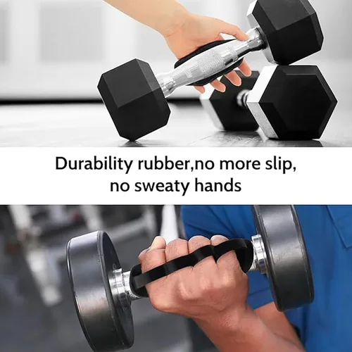 Miniatura 3 de Guantes antideslizantes de fitness para hombres y mujeres: agarre antideslizante de goma para gimnasio, almohadillas ergonómicas antideslizantes