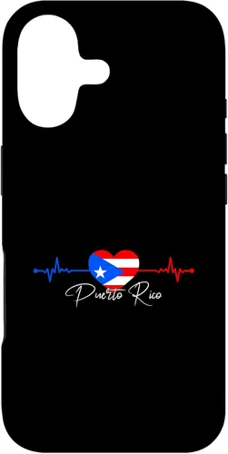 Puerto Rico Boricua Heartbeat Puerto Rican Flag Case for iPhone 17