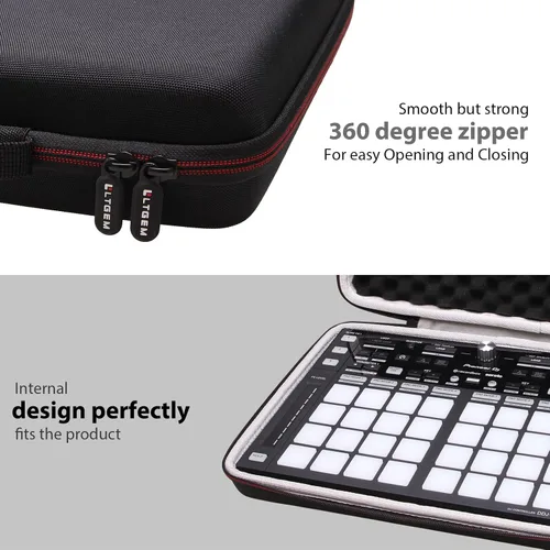 Miniatura 7 de LTGEM - Funda rígida de EVA para Pioneer DJ DDJ-XP2 Subcontrolador - Bolsa protectora de almacenamiento