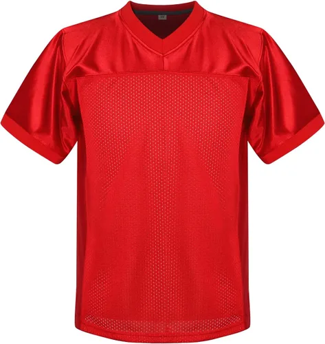 Camiseta de fútbol americano para jóvenes, camiseta deportiva en blanco para niños