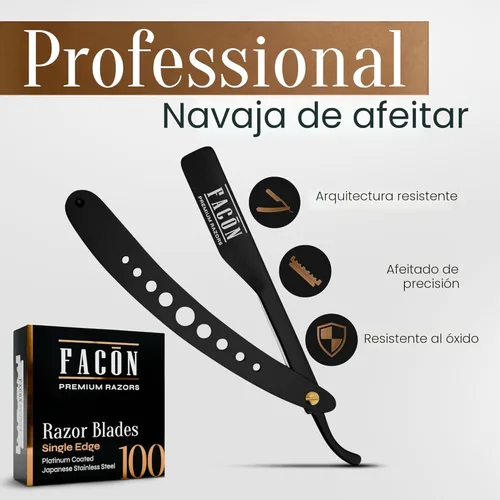 Miniatura 2 de Maquinilla de afeitar negra., dorado El Emperador