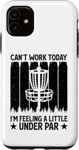 Miniatura 5 de iPhone X/XS Can't Work Today I'm Feeling A Little Under Par - Disc Golf Case