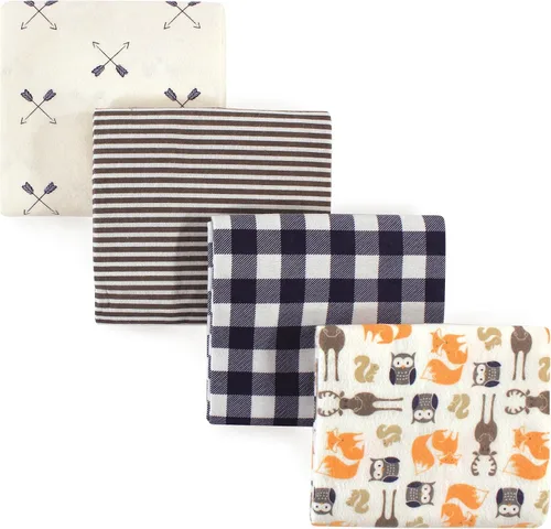 Miniatura 67 de Hudson Baby Mantas unisex de franela de algodón para bebé, calabaza, talla única