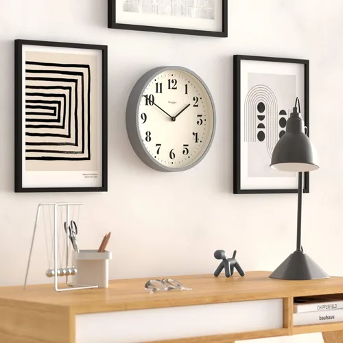Miniatura 4 de NEWGATE® Reloj de pared de teatro número cuatro Reloj redondo moderno 11.8 in Azul marino francés Números decorativos Ideal para cocina
