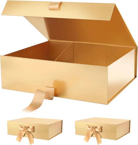 Miniatura 33 de PACKHOME 17 x 14.5 x 5.5 pulgadas, 3 cajas de regalo extra grandes con tapas, cajas de cierre magnético para ropa y regalos grandes