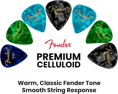 Miniatura 5 de Fender Púas surtidas de muestras, Paquete de 12 unidades., Paquete de 12