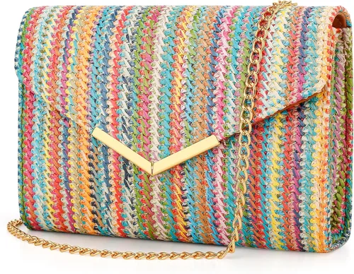 Miniatura 17 de KKXIU - Carteras de mano formales para mujer de cuero vegano, tipo sobre, para noche, clutch, para fiesta, boda, cóctel, nupcial