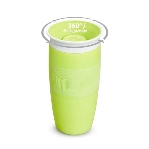 Miniatura 2 de Munchkin Taza para beber para niños pequeños, Miracle 360 Cup, 14 onzas, verde