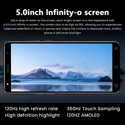 Miniatura 2 de Teléfono Móvil 4G Barato de 5.0 Pulgadas HD, Pantalla Dual SIM, 16GB ROM/SD hasta 128GB, Sistema Operativo Android 10.0, Cámara Dual/Batería Grande