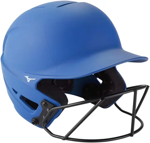 Miniatura 23 de Mizuno Casco de bateo de sóftbol F6 Fastpitch para adultos con máscara