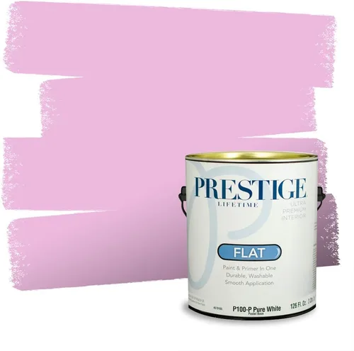 Miniatura 674 de Prestige Paints Pintura exterior e imprimación en uno, 1 galón, plano, coincidencia comparable de Valspar* Amber Rose*